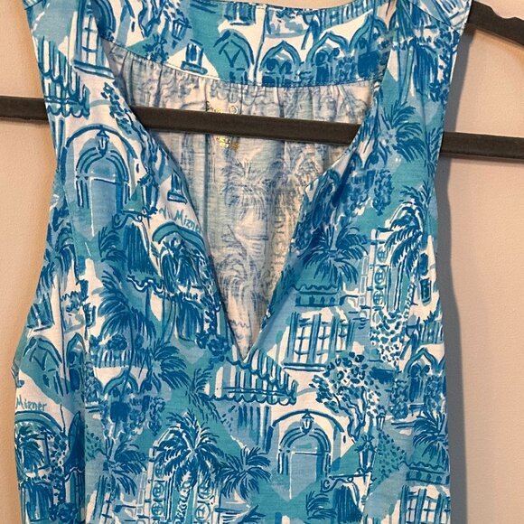 Lilly Pulitzer Lindy Dress Amalfi Blue Sunny State of Mind - Size Small NWOT - Picture 12 of 12